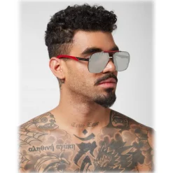 Philipp Plein - Freedom Studded Collection - Palladium Silver - Sunglasses - Philipp Plein Eyewear - Avvenice