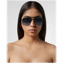 Philipp Plein - Freedom Studded Collection - Gun Blue Gradient - Sunglasses - Philipp Plein Eyewear - Avvenice