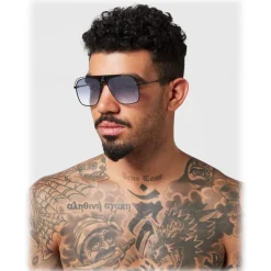 Philipp Plein - Noah Studded Collection - Black Blue Gradient - Sunglasses - Philipp Plein Eyewear - Avvenice