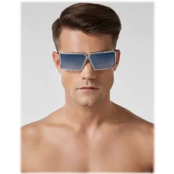 Philipp Plein - Skull Collection - Grey Blue - Sunglasses - Philipp Plein Eyewear - Avvenice