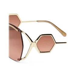 Philipp Plein - Statement Oversize Collection - Brown Gold - Sunglasses - Philipp Plein Eyewear - Avvenice