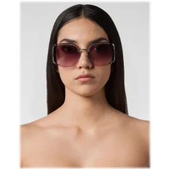 Philipp Plein - Statement Oversize Collection - Nickel Blue - Sunglasses - Philipp Plein Eyewear - Avvenice