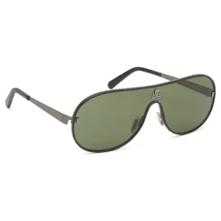 Philipp Plein - Target Leather Collection - Black Grey - Sunglasses - Philipp Plein Eyewear - Avvenice