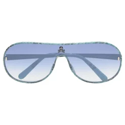 Philipp Plein - Target Leather Collection - Black Turquoise Mirror - Sunglasses - Philipp Plein Eyewear - Avvenice