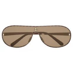 Philipp Plein - Target Leather Collection - Gold Brown - Sunglasses - Philipp Plein Eyewear - Avvenice