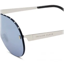 Philipp Plein - Target Studded Collection - Steel and Blue Flash - Sunglasses - Philipp Plein Eyewear - Avvenice