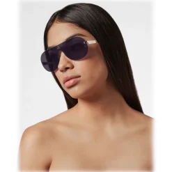 Philipp Plein - Target Studded Collection - Black and Smoke - Sunglasses - Philipp Plein Eyewear - Avvenice