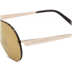 Philipp Plein - Target Studded Collection - Brown Gold Mirrored - Sunglasses - Philipp Plein Eyewear - Avvenice
