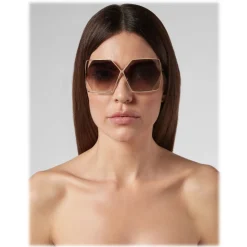 Philipp Plein - Tris Collection - Gold Brown - Sunglasses - Philipp Plein Eyewear - Avvenice