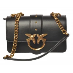 Pinko - Bag Love Mini Icon Simply with Studs and Logo - Black - Bag - Made in Italy - Luxury Exclusive Collection - Avvenice