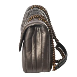 Pinko - Bag Love Soft Quilting in Three Different Leathers - Anthracite - Bag - Made in Italy - Luxury Exclusive Collection - Avvenice