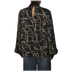 Pinko - Blouse Complici in Jewel Print Fantasy - Black - Shirt - Made in Italy - Luxury Exclusive Collection - Avvenice