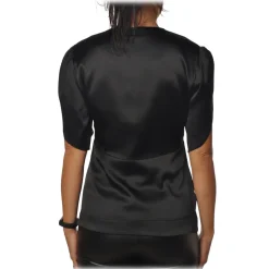 Pinko - Blouse Shirt Williamson in Shiny Silk - Black - Shirt - Made in Italy - Luxury Exclusive Collection - Avvenice
