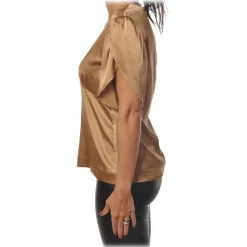 Pinko - Blouse Shirt Williamson in Shiny Silk - Gold - Shirt - Made in Italy - Luxury Exclusive Collection - Avvenice