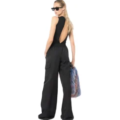 Pinko - Bodysuit with Maxi Neckline - Black - Top - Made in Italy - Luxury Exclusive Collection - Avvenice