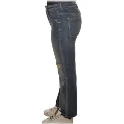 Pinko - Brigitta Bootcut Ripped Jeans - Medium Denim - Trousers - Made in Italy - Luxury Exclusive Collection - Avvenice