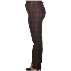 Pinko - Cigarette Trousers Bello106 in Check Pattern - Black/Red - Trousers - Made in Italy - Luxury Exclusive Collection - Avvenice