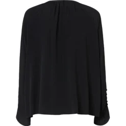Pinko - Crepe Blouse with V Opening - Black - Shirts - Made in Italy - Luxury Exclusive Collection - Avvenice