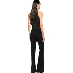 Pinko - Crepe Fabric Flare Trousers - Black - Trousers - Made in Italy - Luxury Exclusive Collection - Avvenice