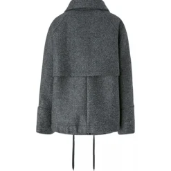 Pinko - Diagonal Cloth Zip Caban - Grey - Jacket - Made in Italy - Luxury Exclusive Collection - Avvenice