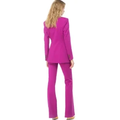 Pinko - Elongated Double-Breasted Blazer - Fuxia - Jacket - Made in Italy - Luxury Exclusive Collection - Avvenice