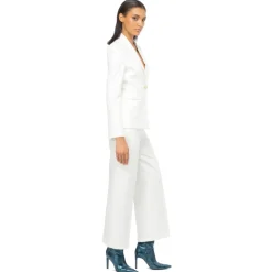 Pinko - Elongated Single-Breasted Blazer - White - Jacket - Made in Italy - Luxury Exclusive Collection - Avvenice