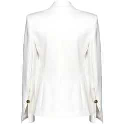 Pinko - Elongated Single-Breasted Blazer - White - Jacket - Made in Italy - Luxury Exclusive Collection - Avvenice