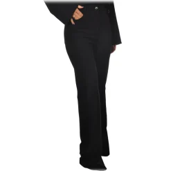 Pinko - Five Pockets Palazzo Trousers Abha - Black - Trousers - Made in Italy - Luxury Exclusive Collection - Avvenice