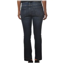 Pinko - Five-Pocket Jeans Fannie2 Trumpet Model - Dark Denim - Trousers - Made in Italy - Luxury Exclusive Collection - Avvenice