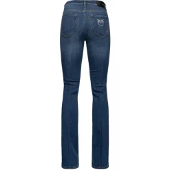 Pinko - Flared Jeans with Logo - Blue - Trousers - Made in Italy - Luxury Exclusive Collection - Avvenice