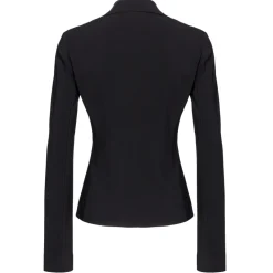 Pinko - Georgette Fabric Deconstructed Jacket - Black - Jacket - Made in Italy - Luxury Exclusive Collection - Avvenice
