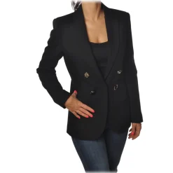 Pinko - Jacket  Fulmine4 with Jewel Buttons - Black - Jacket - Made in Italy - Luxury Exclusive Collection - Avvenice