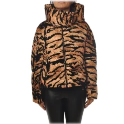 Pinko - Jacket Giza2 in Animal Print - Black/Brown - Jacket - Made in Italy - Luxury Exclusive Collection - Avvenice