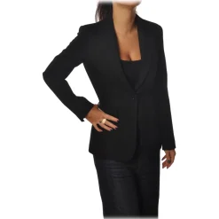 Pinko - Jacket Signum9 Slim Fit with One Button - Black - Jacket - Made in Italy - Luxury Exclusive Collection - Avvenice