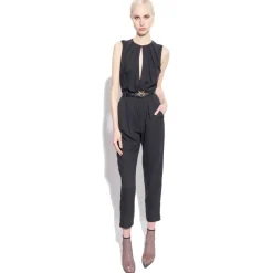 Pinko - Jumpsuit with Geometric Cut-Out - Black - Dress - Made in Italy - Luxury Exclusive Collection - Avvenice