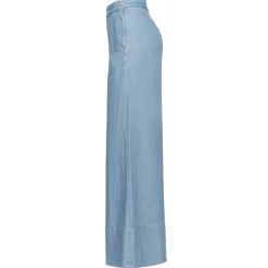 Pinko - Lightweight Denim Palazzo Trousers - Blue - Trousers - Made in Italy - Luxury Exclusive Collection - Avvenice