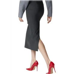 Pinko - Long Skirt in Technical Fabric - Anthracite Grey - Skirt - Made in Italy - Luxury Exclusive Collection - Avvenice