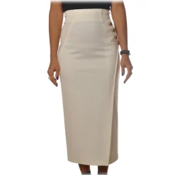 Pinko - Lounguette Skirt Goffredo Wallet Model - White - Skirt - Made in Italy - Luxury Exclusive Collection - Avvenice