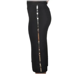 Pinko - Lounguette Skirt Russo with Side Mirror Applications - Black - Skirt - Made in Italy - Luxury Exclusive Collection - Avvenice