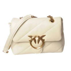 Pinko - Love Mini Puff Maxy Bag - Ivory White - Bag - Made in Italy - Luxury Exclusive Collection - Avvenice
