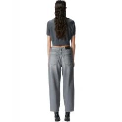 Pinko - Low Waist Egg-Fit Jeans - Grey - Trousers - Made in Italy - Luxury Exclusive Collection - Avvenice