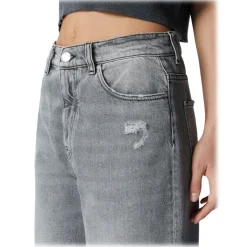 Pinko - Low Waist Egg-Fit Jeans - Grey - Trousers - Made in Italy - Luxury Exclusive Collection - Avvenice