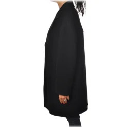 Pinko - Oversized Coat Acarigua in Wool - Black - Jacket - Made in Italy - Luxury Exclusive Collection - Avvenice