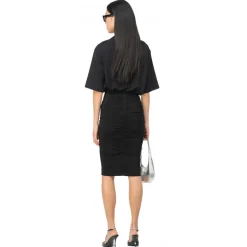 Pinko - Pencil Skirt with Ruffle - Black - Skirt - Made in Italy - Luxury Exclusive Collection - Avvenice