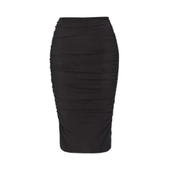 Pinko - Pencil Skirt with Ruffle - Black - Skirt - Made in Italy - Luxury Exclusive Collection - Avvenice