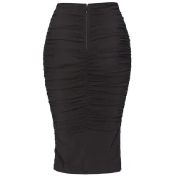 Pinko - Pencil Skirt with Ruffle - Black - Skirt - Made in Italy - Luxury Exclusive Collection - Avvenice