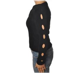 Pinko - Perforated Sweater Florida - Black - Sweater - Made in Italy - Luxury Exclusive Collection - Avvenice