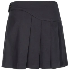Pinko - Pleated Flannel Mini Skirt - Black - Skirt - Made in Italy - Luxury Exclusive Collection - Avvenice