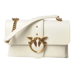 Pinko - Quilted Bag Love Mini Soft with Chain and Logo - White - Bag - Made in Italy - Luxury Exclusive Collection - Avvenice