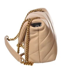 Pinko - Quilted Bag Love Mini Puff Maxy with Chain and Logo - Beige - Bag - Made in Italy - Luxury Exclusive Collection - Avvenice